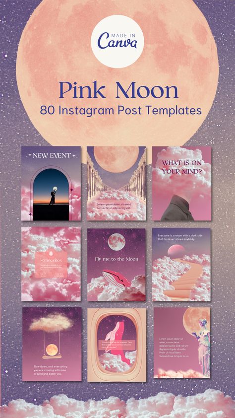 9 Post Instagram Design, Graphic Designer Instagram Post Ideas, Spiritual Instagram Posts, Astrology Poster Design, Canva Design Template, Astrology Instagram Feed, Instagram 3 Post Layout, Tarot Instagram Feed, Magical Graphic Design