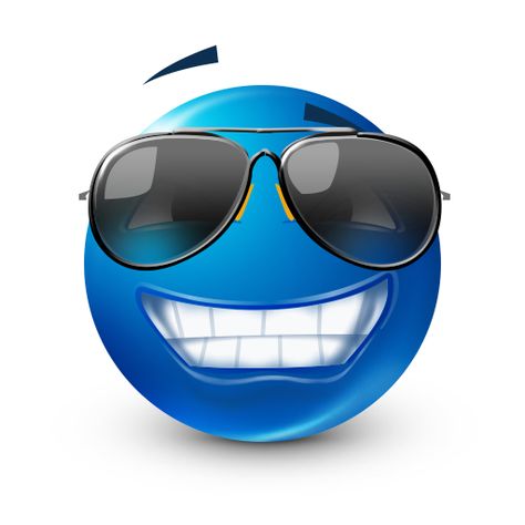 Sunglasses Smiley Emoji Feliz, Blue Smiley Face, Emoji Man, Insta Memes, Images Emoji, Emoticon Faces, Emoticons Emojis, Blue Emoji, Funny Emoji Faces