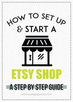 HOW TO OPEN AN ETSY SHOP Start An Etsy Shop, Diy Para A Casa, Hantverk Diy, Opening An Etsy Shop, Paper Trail, Marketing Website, Marketing Online, Etsy Business, Fashion Business