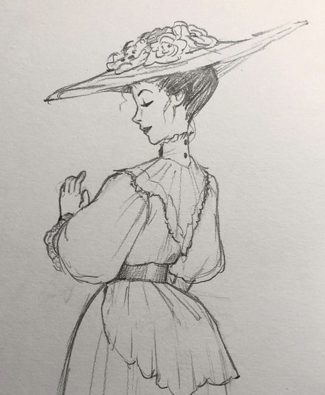 Edwardian Lady, Drawing Vintage, Desain Buklet, Beautiful London, Seni Cat Air, Vintage Drawing, Concept Art Drawing, Arte Inspo, Book Art Drawings