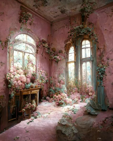 I Use AI To Explore My Dream World And Here Are 69 Of Most Beautiful Images Fantasy Rooms, Deco Rose, Most Beautiful Images, Interior Design Art, Dreamy Art, Jolie Photo, Beautiful Fantasy Art, Life Stories, Another World