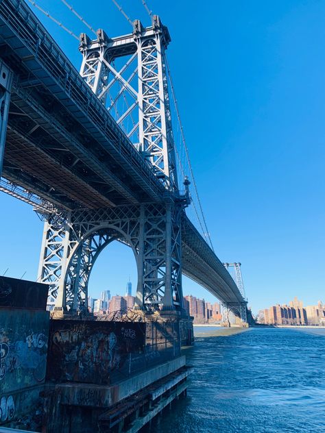 Williamsburg Bridge Olympian Aesthetic, Williamsburg Bridge, The Last Olympian, Lower East Side, George Washington Bridge, Dress Inspiration, East Side, Best Cities, Halter Dress