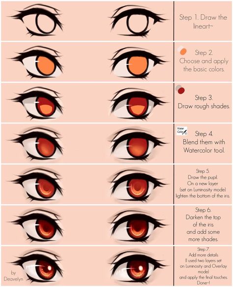 Hand Poetry, Mata Manga, How To Draw Anime Eyes, How To Draw Anime, الفن الرقمي, Eyes Beautiful, Eye Drawing Tutorials, Drawing Eyes, Digital Art Beginner