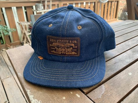 Levi's True Vintage Levi’s Orange Tab Denim Trucker SnapBack Hat | Grailed Denim Cap, Stylish Mens Outfits, Levis 501, Levi Strauss & Co, Men's Accessories, Vintage Levis, Snapback Hat, Hat Sizes, True Vintage