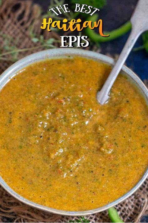 Haitian Epis Recipe, Epis Recipe, Haitian Epis, Fried Chicken Recipe Southern, Haitian Food Recipes, Latin Food, Caribbean Recipes, Spice Recipes, Authentic Recipes