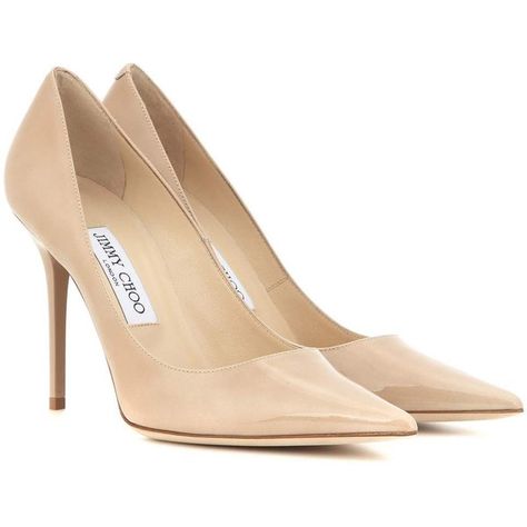 Jimmy Choo Abel Patent Leather Pumps (660 CAD) ❤ liked on Polyvore featuring shoes, pumps, heels, beige, patent leather pumps, beige pumps, beige patent shoes, patent pumps and jimmy choo shoes Heels Jimmy Choo, Heels Beige, Jimmy Choo Boots, Beige Pumps, Jimmy Choo Pumps, Dr Shoes, Beige Heels, Jimmy Choo Heels, Nude Shoes