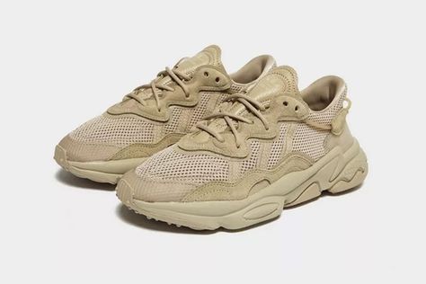 This YEEZY 500-Inspired Ozweego Is adidas’ Best Yet Ozweego Adidas Women, Adidas Originals Ozweego Women's, Black Ozweego, Ozweego Adidas, Brown Adidas, Adidas Originals Ozweego, Adidas Ozweego, Yeezy 500, Jaden Smith