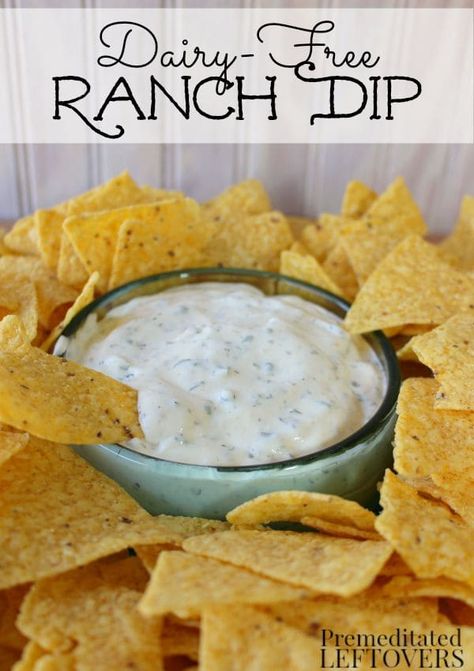 Easy Dairy-Free Ranch Dip Recipe Non Dairy Appetizers, Dairy Appetizers, Dairy Free Dip Recipes, Eoe Recipes, Dairy Free French Toast, Dairy Free Breakfast Casserole, Dairy Free Soup Recipe, Basic Foods, Vegetable Trays