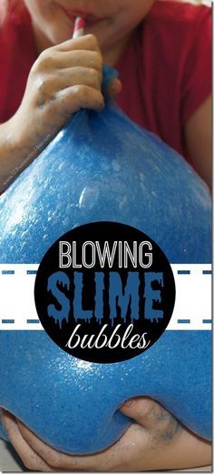 Blowing Slime Bubbles - This is an amazing, outrageously fun kids activities! . Blows up like bubble gum, but is NON MESSY and super easy to… Bubbly Slime, 123 Homeschool 4 Me, Fun Kids Activities, Camp Activities, Diy Slime Recipe, Slime For Kids, Bubble Painting, Slime Recipe, Diy Slime