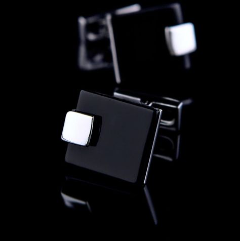 Designer Cufflinks, Der Gentleman, Menswear Accessories, Designer Belts, Cufflinks Men, Black Square, One Ring, Mens Accessories Fashion, Art Black