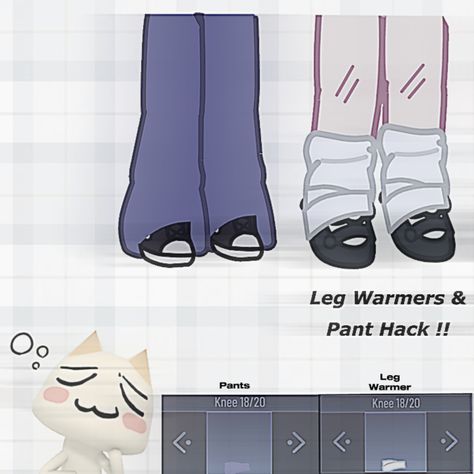 Gacha Outfits Hacks, Gacha Club Leg Warmers Hack, Gacha Club Socks Ideas, Gacha Pants Ideas, Gacha Cloths Ideas, Asthetic Gacha Club Outfit, Cozy Gacha Club Outfits, Ideas For Gacha Club Outfits, Gacha Life Clothing Ideas