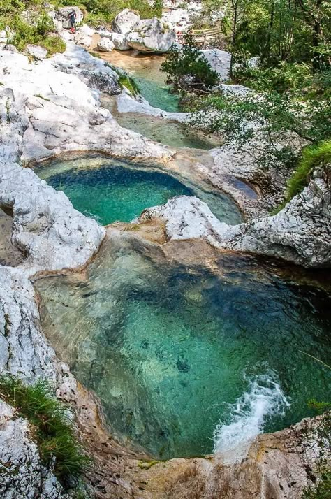 The pools seen from the wooden bridge - Cadini del Brenton - Dolomites, Italy - rossiwrites.com Dolomites Italy Summer, Belluno Italy, All About Italy, Dolomites Italy, The Dolomites, Explore Italy, Wooden Bridge, Senior Trip, Northern Italy