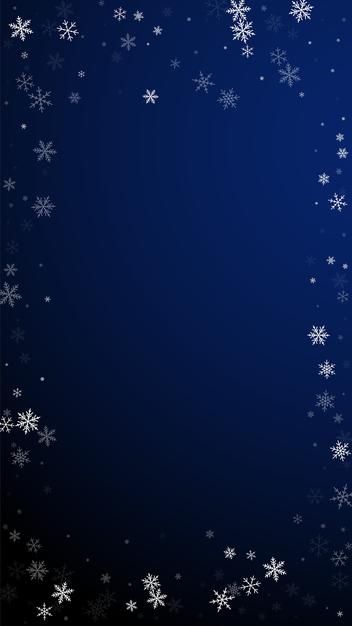 Vertical Illustration, Phone Backround, Blue Christmas Background, Overlay Template, Frame Christmas, Background Frame, Snowflake Background, New Year Wallpaper, Night Background