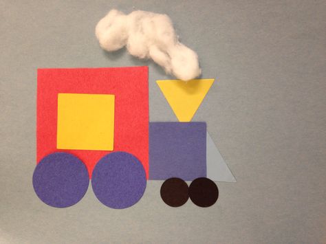 Train Storytime craft Shape Train Craft, Train Art And Craft For Preschool, Train Craft For Preschool, Train Art For Toddlers, Train Art Preschool, Train Name Craft Preschool, Preschool Train Craft, Paper Train Craft, Train Arts And Crafts