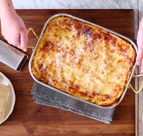 How to Make Lasagna Like an Italian - Williams-Sonoma Taste Meat Cooking, Homemade Egg Noodles, How To Make Lasagna, Pasta Roller, Weekend Meals, Plum Tomatoes, Lasagna Recipe, New Family, Ground Pork