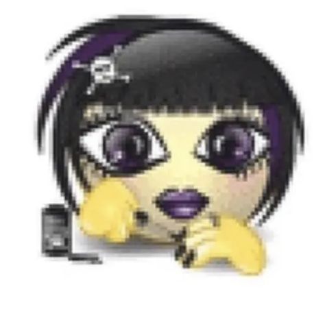 Swag 2012, Emo Emoji, Silly Emojis, Emo Stickers, Silly Pfps, Silly Icons, Emoji Gif, Girl Emo, Emo Girl