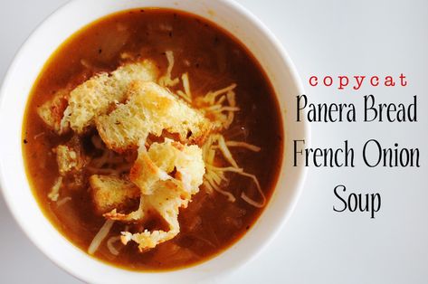 Panera Bread French Onion Soup Recipe, Panera French Onion Soup, Panera Bread Bowl, Panera Recipes, Recipes Copycat, Bread French, Restaurant Recipes Famous, French Soup, Cheesecake Factory Recipes