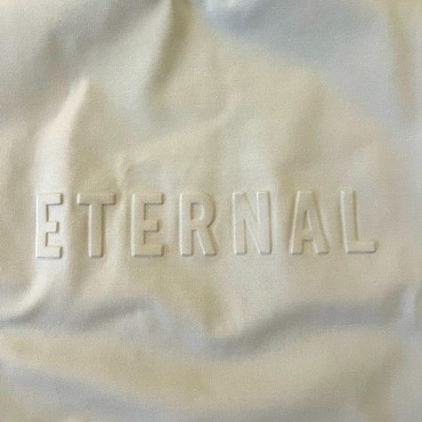 Fear of God (Not Essential) Taupe Eternal Embossed Sweatshirt. Fear Of God Sweatshirt, Embossed Sweatshirt, Embossed Text, Embossed Printing, Fear Of God, Leather Logo, Hoodie Print, Patch Logo, Round Neck