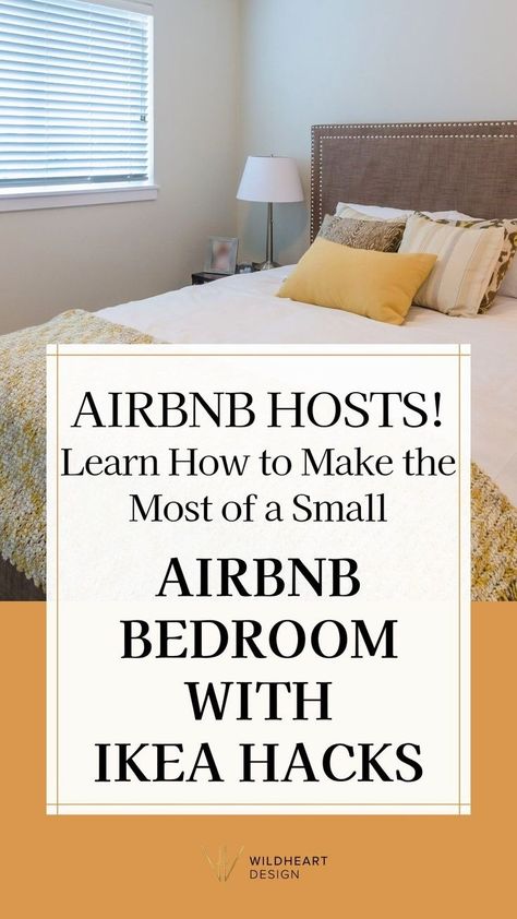 Looking for smart ways to enhance your small Airbnb bedroom? We're sharing creative IKEA hacks that will help you make the most of a tiny space. From using multi-purpose furniture to making your spaces feel cozy, spacious and bright, these are small Airbnb Ikea hacks we love. These minimalist design tips are perfect for a small bedroom makeover, offering practical solutions that blend style and functionality. Airbnb Bedrooms, Small Airbnb Ideas, Bedroom Ikea Hacks, Airbnb Bedroom Ideas, Small Airbnb, Cozy Airbnb, Airbnb Bedroom, Ikea Kitchen Hacks, Small Bedroom Makeover