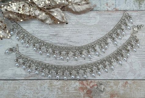 Silver anklets designs