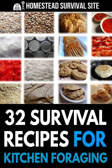 If you're hunkered down and running low on food, here are some survival recipes you can make from the few ingredients you have left. Survival Recipes, Best Survival Food, Survival Food Storage, Prepper Food, Emergency Preparedness Food, Emergency Food Storage, Survival Items, Emergency Preparedness Kit, Survival Life Hacks