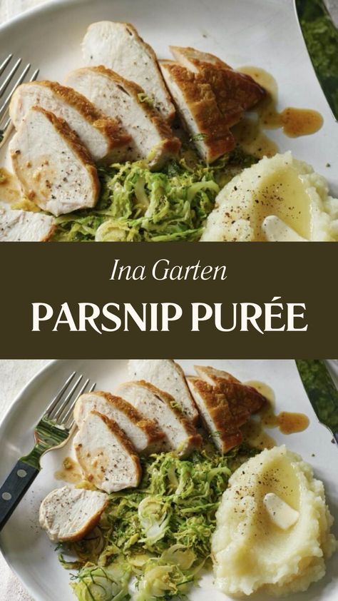 Ina Garten Parsnip Purée Parsnip Puree Recipe, Parsnip Puree, Pureed Food Recipes, Vegetarian Paleo, 4 People, Parsnips, Ground Black Pepper, Freshly Ground, Yummy Sides