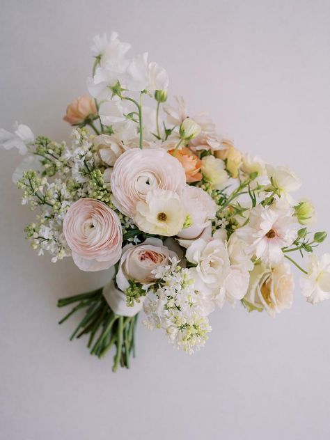 Small Floral Arch Wedding, Wedding Bouquets Soft Pink, Blush Romantic Wedding, Ranunculus Bride Bouquet, Cream And Blush Wedding Flowers, Soft Color Wedding Bouquet, Soft Romantic Wedding Flowers, Blush Wildflower Wedding, Romantic Florals Wedding