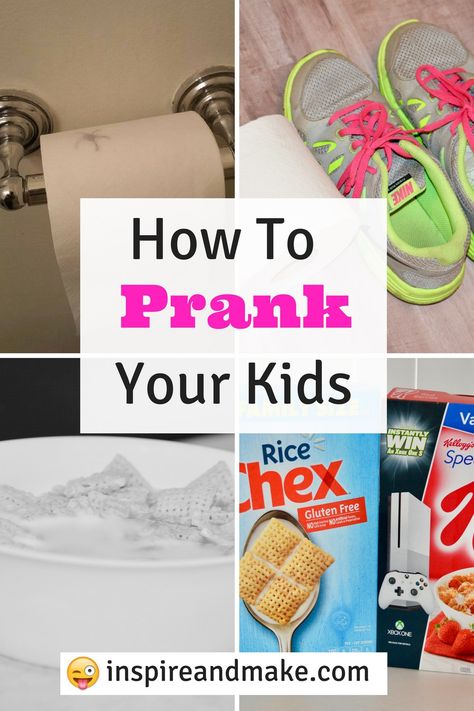 How to prank your kids, spouse, family member, a co-worker, or a friend and continue to laugh thinking about it days later. Kid-related, Kid-friendly Harmless, hilarious, fun pranks, that will make your April Fool’s extra fun. April Fools Tricks, April Fools Food, Funny Pranks For Kids, Best April Fools Pranks, Funny April Fools Pranks, Pranks To Pull, Easy Pranks, April Fools Day Jokes, Harmless Pranks