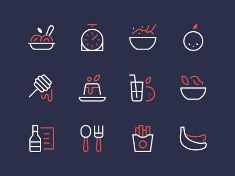 Pasta Bread, Recipes Chili, Bread Sandwich, Recipe Icon, Food Icon, Data Visualization Design, Icon Design Inspiration, Restaurant Menu Design, Best Icons