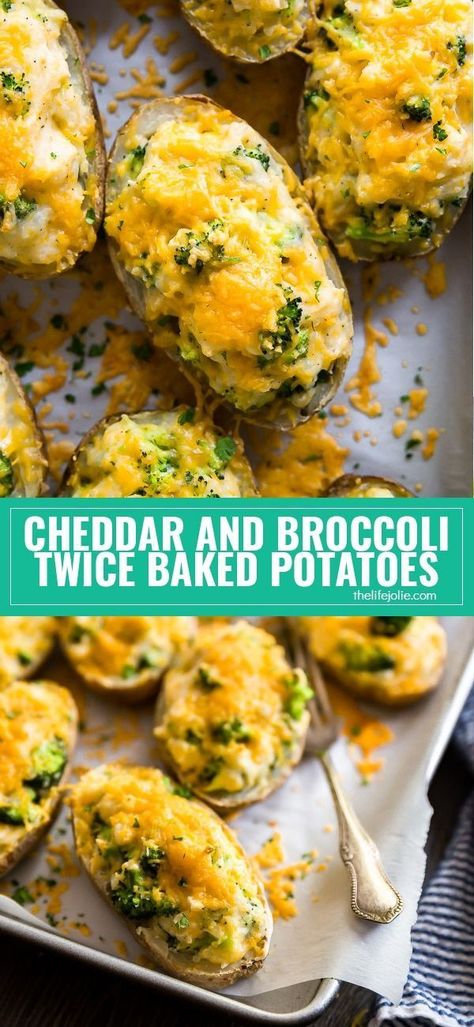 Twice Baked Potatoes Easy, Broccoli And Potatoes, Cheddar Potatoes, Bo Bun, Potatoes Easy, Twice Baked Sweet Potatoes, Beans Recipes, Stuffed Baked Potatoes, Broccoli Bake