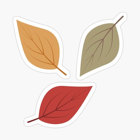 Autumn Leaves Stickers, Fall Sticker Ideas, Leave Sticker, Cozy Stickers, Fall Puns, Leaves Stickers, Leaf Stickers, Autumn Doodles, Tiny Stickers