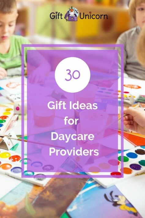 When you leave your child with a daycare provider, showing your appreciation is essential. You’ll find this is especially true when the end-of-the-year parties come around or during the holidays. Check out these gift ideas for daycare providers so, during your next shopping trip, you’re not feeling stumped. #giftsfordaycare #daycaregift #daycare #daycareproviders #thoughtfulgiftideas Gift Basket For Daycare Teacher, Childcare Educator Gifts, Early Educators Day Gift Ideas, Daycare Staff Gifts, Gift For Babysitter Christmas, Gifts For Daycare Provider Christmas, Day Care Gifts Appreciation, Childcare Gift Ideas, Gift Ideas For Babysitter