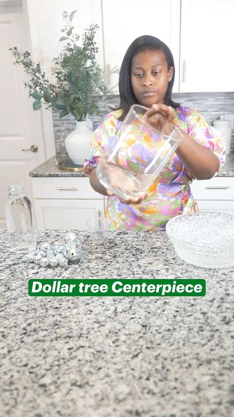 Learn how to create a stunning and budget-friendly disco-themed centerpiece using a $5 Dollar Tree vase in this easy DIY tutorial! #diy  #dollartree  #centerpiece  #DiscoTheme #budgetdecor  #waterbeads #trending #diycrafts Table Centerpieces For Party Elegant, Creative Wedding Ideas On A Budget, Dollartree Centerpiece, Disco Centerpiece, Disco Centerpieces, Diy Centerpieces For Party, Dollar Store Centerpiece Ideas, 77 Birthday, Dollar Store Centerpiece