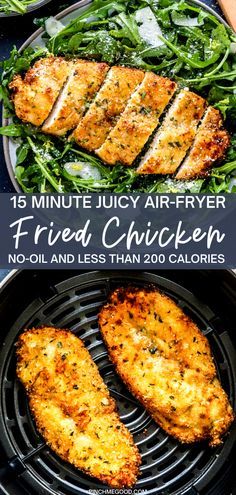 Healthy Chicken Recipe, Air Fryer Fried Chicken, Resepi Ayam, Breaded Chicken Breast, Air Fryer Oven Recipes, Air Fry Recipes, Chicken Thigh Recipes Crockpot, Air Fryer Recipes Chicken, Air Fryer Dinner Recipes