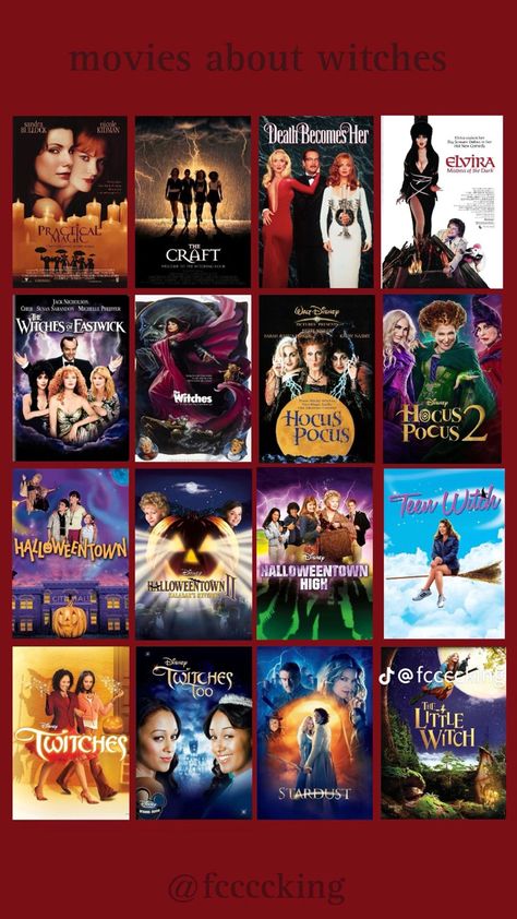 Witchy Movies List, Witch Movies List, Witchy Movies, Halloweentown Movie, Witches Movie, Witch Film, Witch Movies, Halloween Town Disney, October Movies