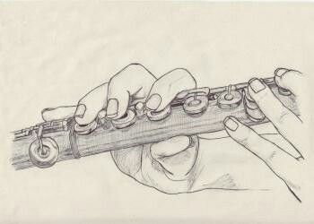 The flute is a magic instrument with a maagic sound. Music Instruments Drawing, Instruments Drawing, Flute Drawing, Drawing Music, Flute Instrument, Music Drawings, Music Illustration, Flute Music, Pencil Drawing