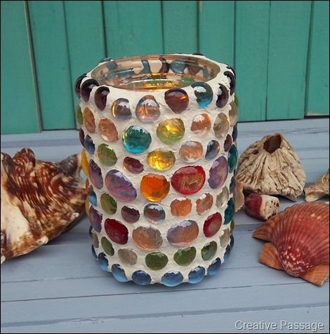 Marble jar candle holder Mosaic Candle Holders Diy, Marble Jar, Mosaic Candle Holders, Mosaic Candle, Marble Candle Holder, Jar Candle Holder, Marble Candle, Diy Candle Holders, Mosaic Projects