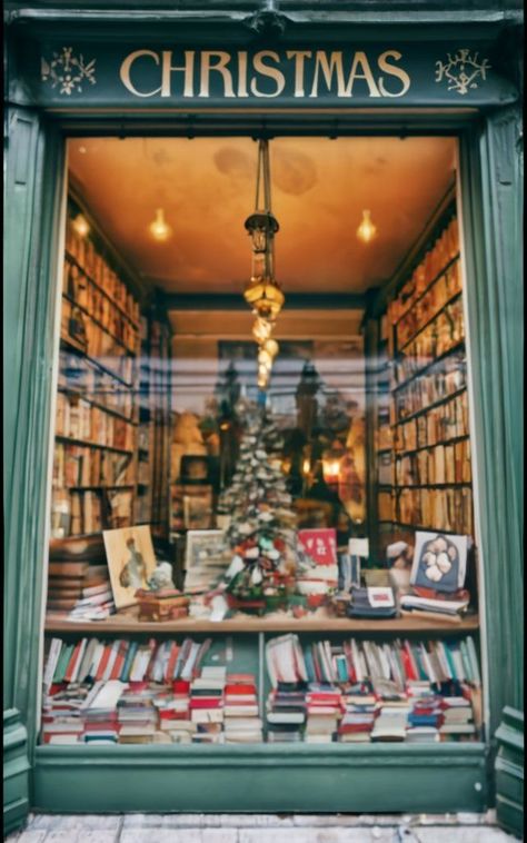 Christmas Bookstore Wallpaper Bookstore Wallpaper, Christmas Bookstore, Winter Backgrounds Iphone, Christmas Lockscreen, Bookstore Cafe, Merry Christmas Wallpaper, Winter Window, Xmas Wallpaper, Winter Background