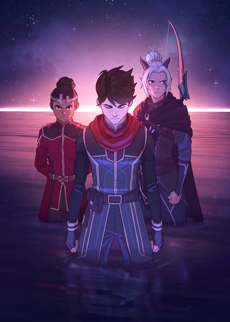 Tdp Fanart, Rayla Dragon Prince, Rayla X Callum, Prince Poster, Foto Cartoon, Prince Dragon, Image Spiderman, The Dragon Prince, Dragon Princess