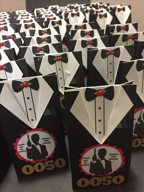 James Bond  50th birthday party theme 007 Birthday Party Theme, 50th Birthday Party Decorations Diy, James Bond Theme Party Decoration, Theme 50th Birthday Party, 007 Theme Party, James Bond Theme Party, 007 Theme, 007 Party, 50th Birthday Party Themes