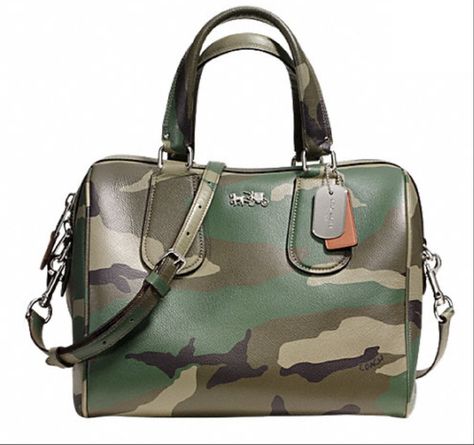 Coach New In Packaging! Highly Sought After Rare Limited Edition In Print Leather - 33591 SILVER/GREEN MULTI CAMO Camouflage Satchel. Save 50% on the Coach New In Packaging! Highly Sought After Rare Limited Edition In Print Leather - 33591 SILVER/GREEN MULTI CAMO Camouflage Satchel! This satchel is a top 10 member favorite on Tradesy. See how much you can save Camo Bags, Coach Purses Outlet, Coach Bags Outlet, Coach Handbags Outlet, Cheap Coach Handbags, Cheap Coach Bags, Camo Bag, Sculptural Fashion, Handbag Stores