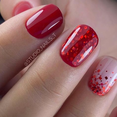 Red Summer Nails Designs, Red Summer Nails, Wine Nails, Uñas Nails, 2024 Nails, Manicure Nails, February 8, Xmas Nails, Nail Designs Summer