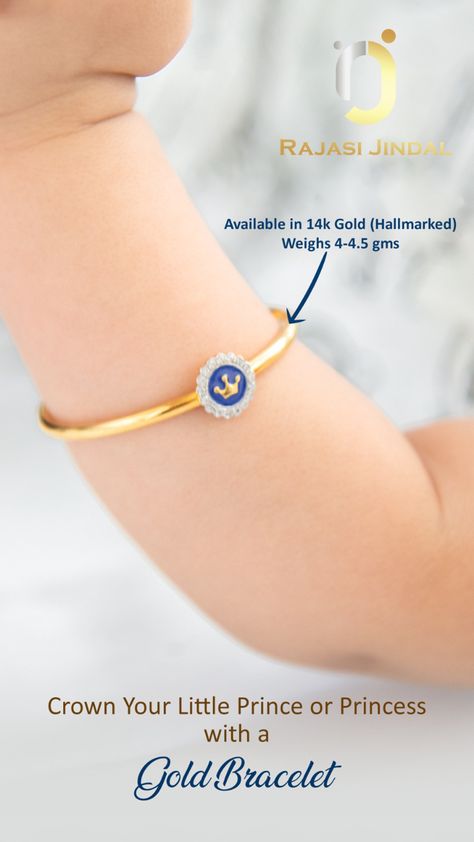 Baby Boy Jewelry, Baby Bracelet Gold, Baby Jewelry Gold, Hand Bracelets, Bracelets For Kids, Baby Jewellery, Kids Gold Jewelry, Kids Jewellery, Screw Bracelet