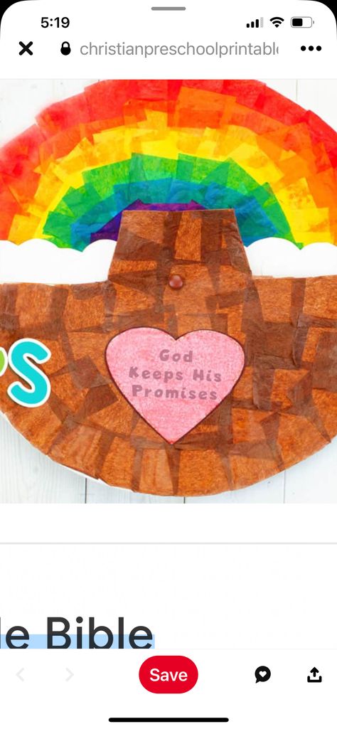 Noah’s Ark Craft, Noah's Ark Craft Preschool, Noah's Ark Craft, Rainbow Crafts Preschool, Noahs Ark Craft, Ark Craft, Bible Camp, Prek Crafts, Craft For Preschoolers