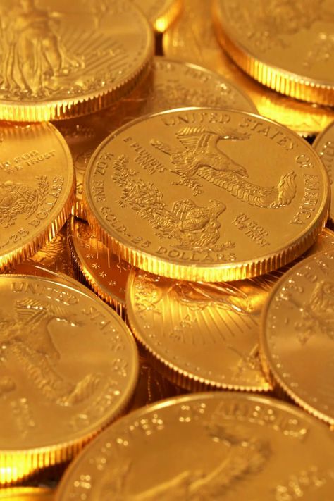 Gold Coin Wallpaper, Gold Eagle Coins, Gold Bullion Coins, Gold Reserve, Money Wallpaper Iphone, Gold Bullion Bars, Eagle Coin, Gold Money, Bullion Coins