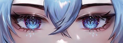 anime eyes Blue Eyes Anime Aesthetic, Light Blue Eyes Drawing, Genshin Eyes Reference, Vtuber Eyes Reference, Half Lidded Eyes, Crazy Moon, Blue Eyes Aesthetic, Chibi Eyes, Light Blue Eyes