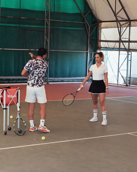 About my first tennis lesson. 🎾👟 📸 @helitao__ 🎾 @alacatiteniskulubu Tennis Lessons, Tennis