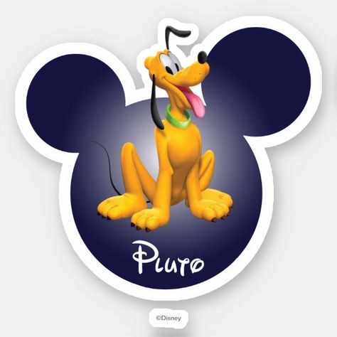 Pluto  Mickey Head Icon Sticker #affiliate , #Sponsored, #Head, #Icon, #Sticker, #Shop, #Pluto Kid Pantry, Pluto Disney, Mickey Mouse Theme, Mickey Mouse Pictures, Disney Wallpapers, Disney Dogs, Mickey Head, Minnie Mouse Party, Disney Ears