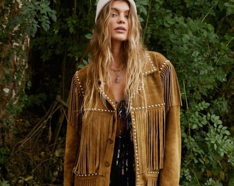 Women Native American Western Cowboy Leather Jacket Suede Contrast Fringe & Bead SWJ-003 - Etsy