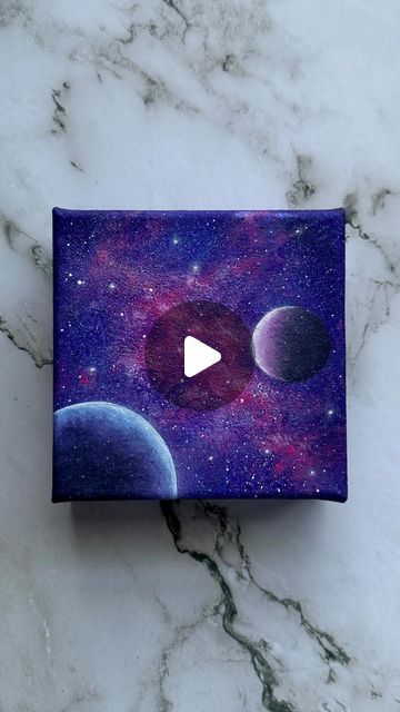 Painting Night Sky Easy, Painting Ideas On Canvas Galaxy, How To Draw A Galaxy, Acrylic Art Paintings Galleries, How To Paint A Galaxy, Cool Simple Painting Ideas, Galaxies Drawing, Galaxy Painting Easy, Space Painting Easy